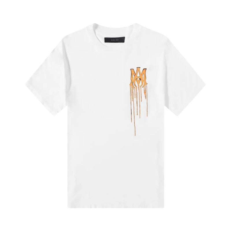 Amiri Spray Paint MA Tee White/Orange