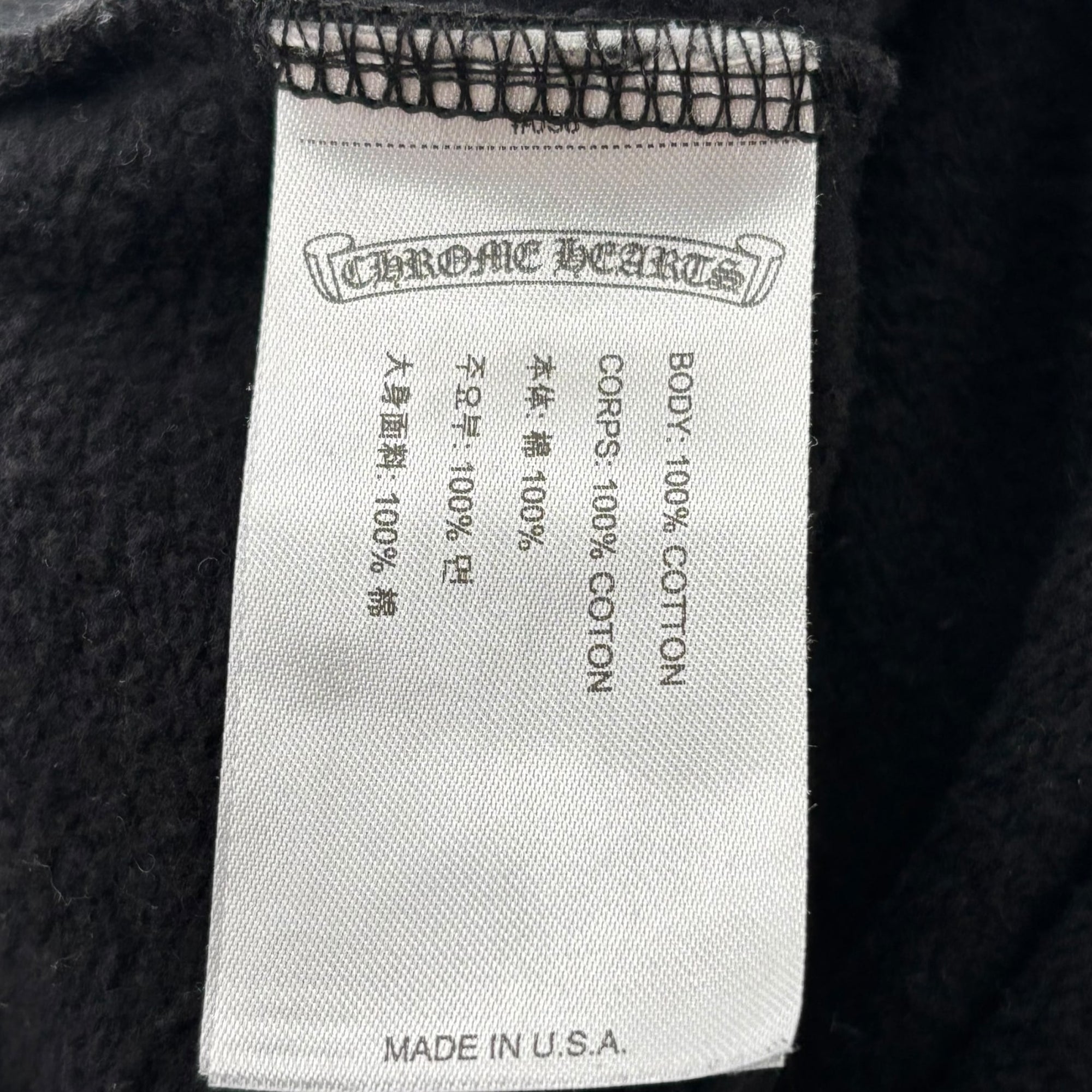 Chrome Hearts Neck Logo L/S Sweatshirt Black