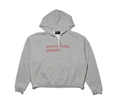ERD Classic Logo Hoodie Grey/Red
