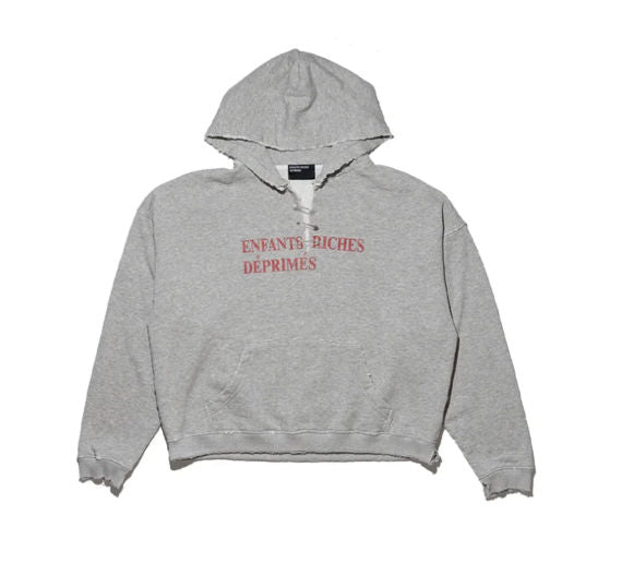 ERD Classic Logo Hoodie Grey/Red