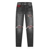 Amiri Lurex MX1 Jeans Grey