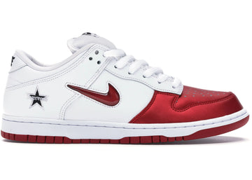 Nike SB Dunk Low Supreme "Jewel Swoosh Red"