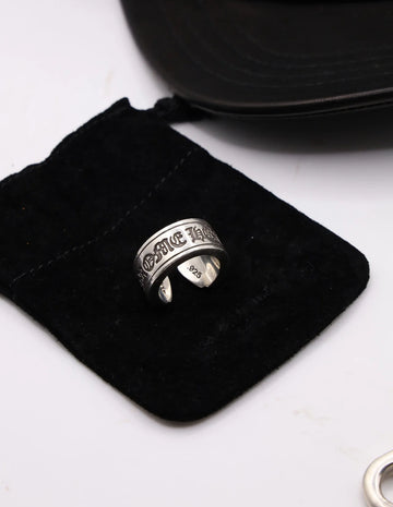 Chrome Hearts Scroll Silver Ring