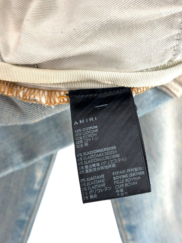 Amiri Logo Patch Denim Lightwash