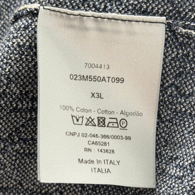 Dior Oblique Monogram Overshirt Jacquard Navy Blue - Lightly Worn