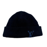 Louis Vuitton Crush Monogram Heritage Beanie Navy