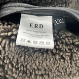 ERD Shearling Leather Jacket Black