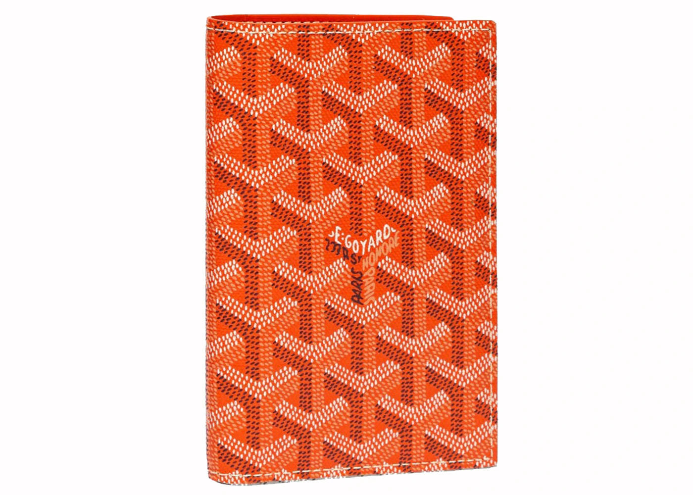 Goyard Grenelle Passport Cover Orange - Lightly Worn