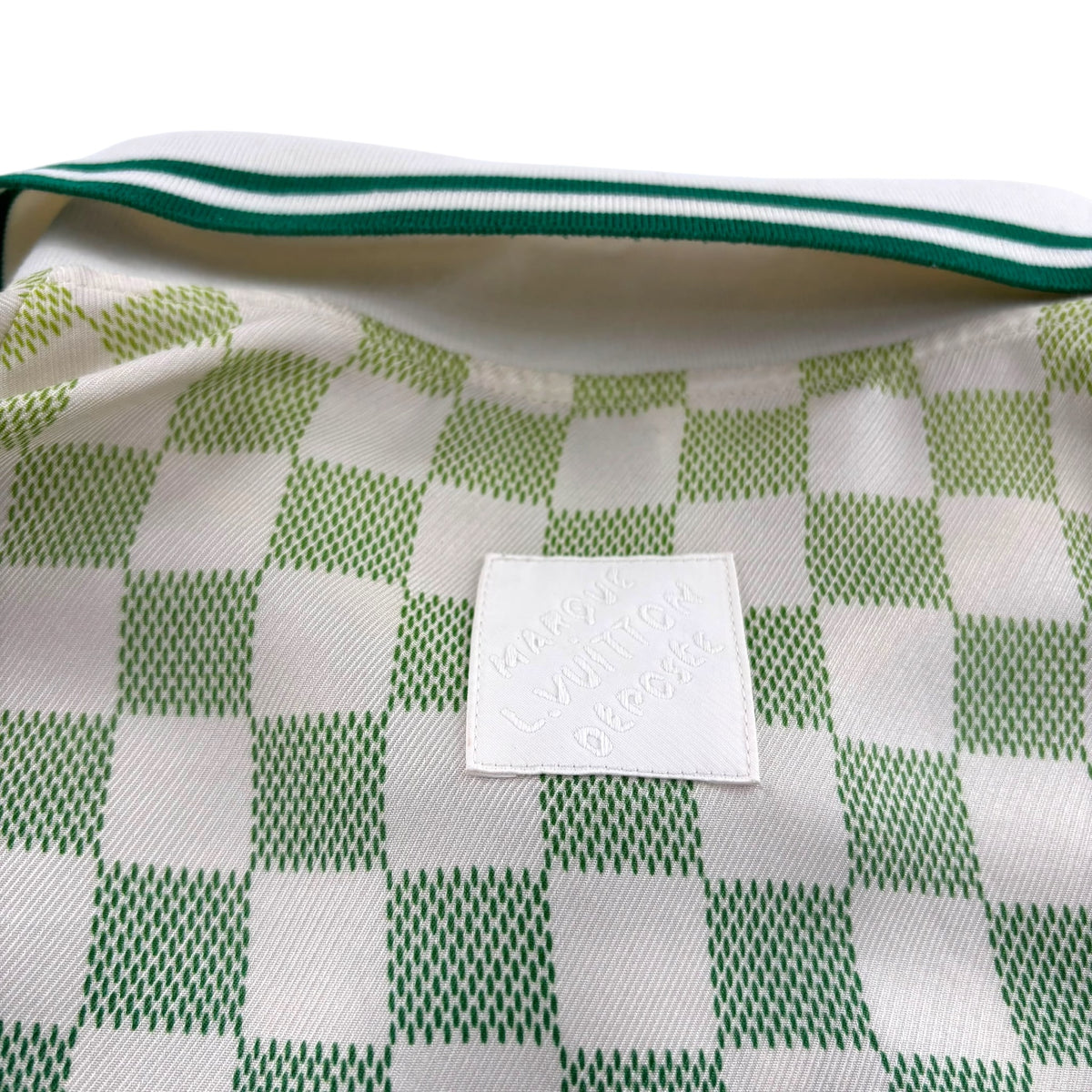 Louis Vuitton Damier Gradient Printed Silk Polo Shirt Multicolor