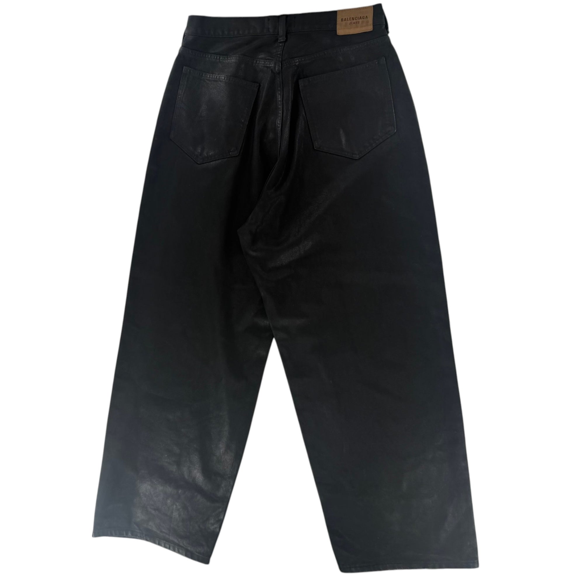 Balenciaga Waxed Denim Black