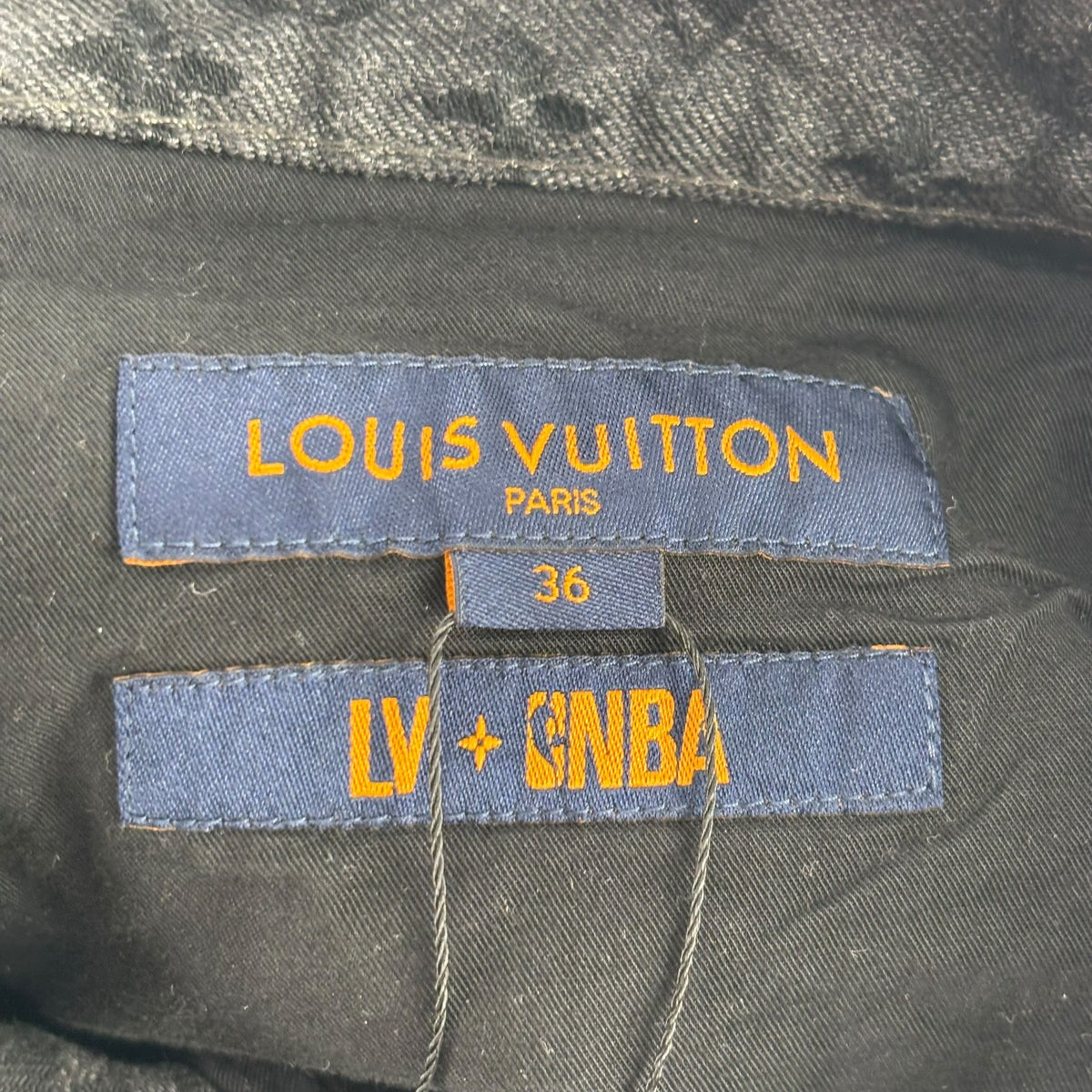 Louis Vuitton NBA Monogram Logo Denim Jeans Black