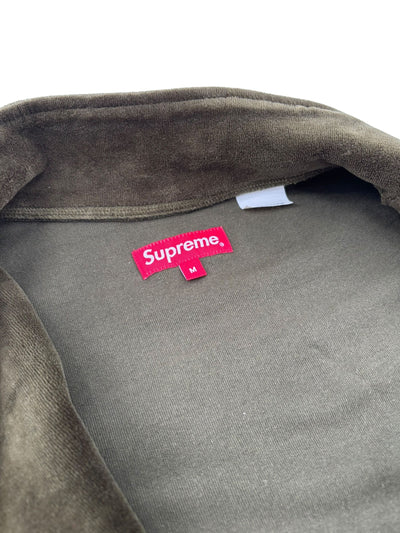 Supreme Velour Jacket Green - Lightly Worn