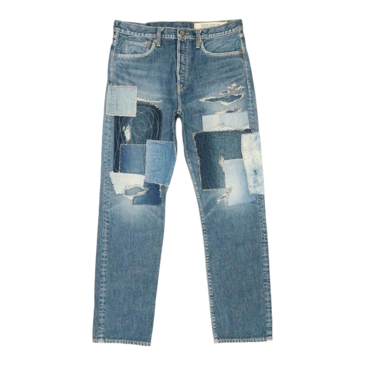 Kapital 14oz Denim 5P Monkey Cisco Blue