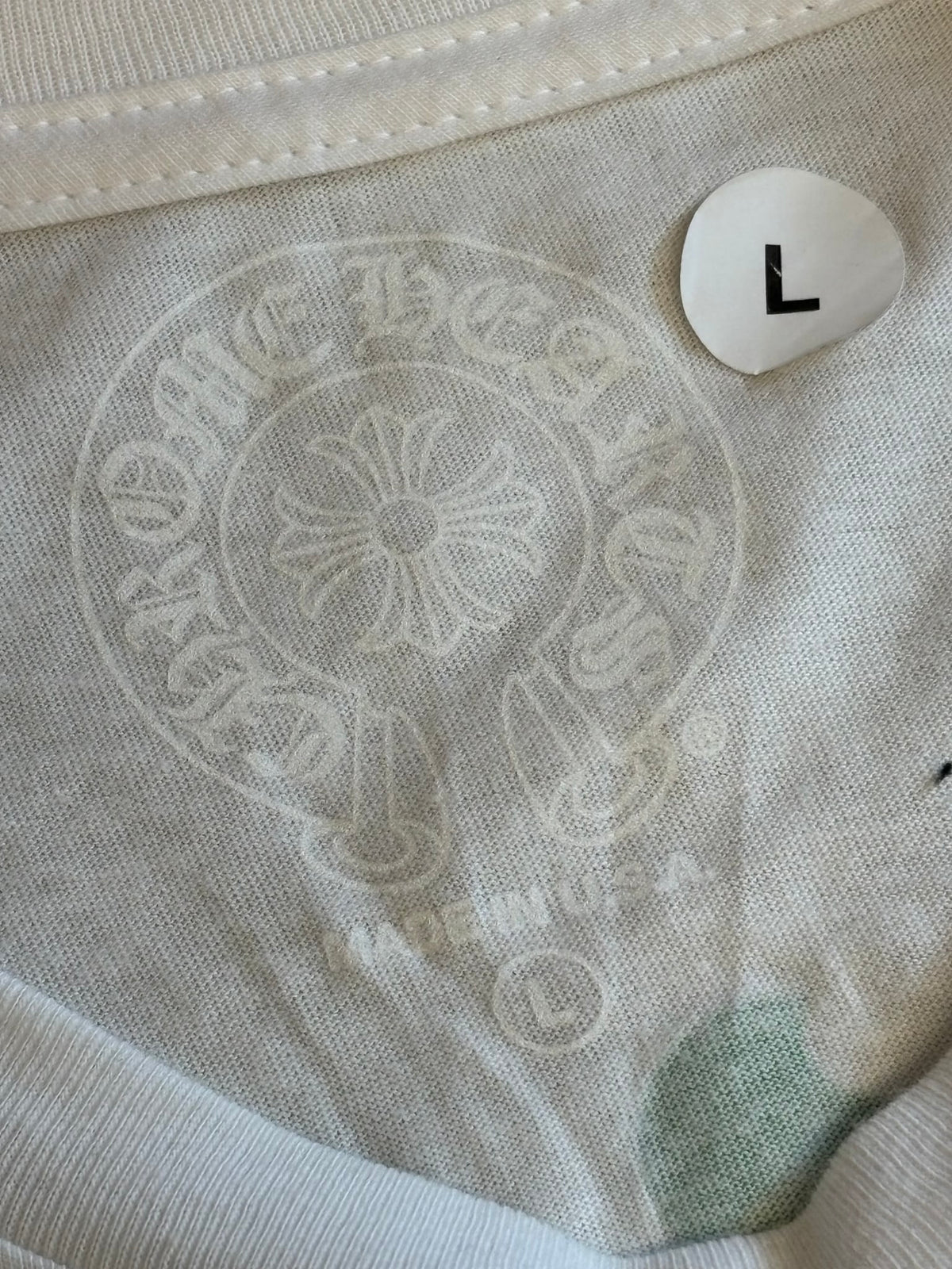 Chrome Hearts Los Angeles Exclusive Christmas Pocket Long-Sleeve White