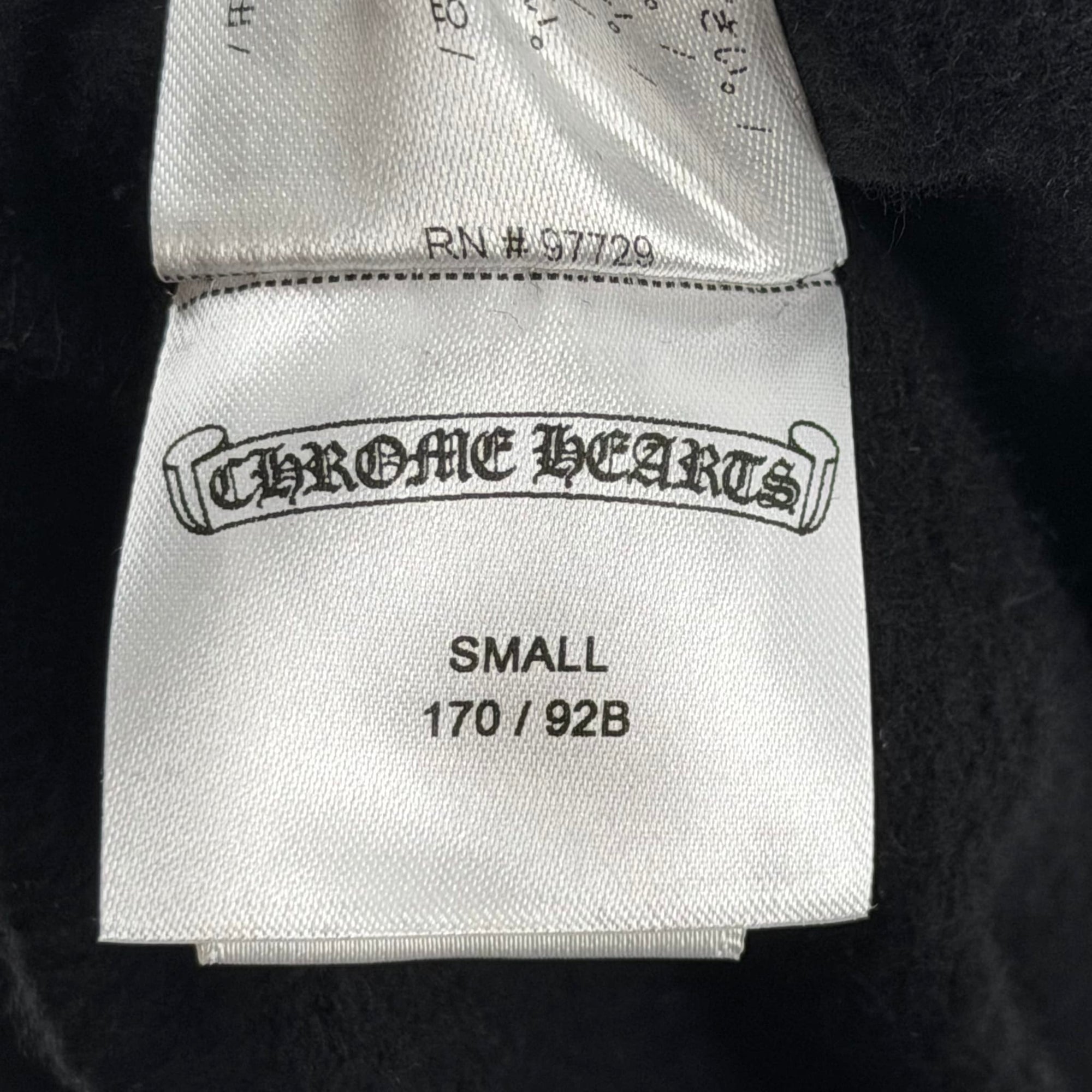 Chrome Hearts Zip Up Black Glitter
