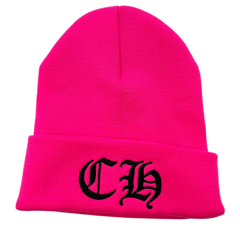 Chrome Hearts Logo Beanie Pink