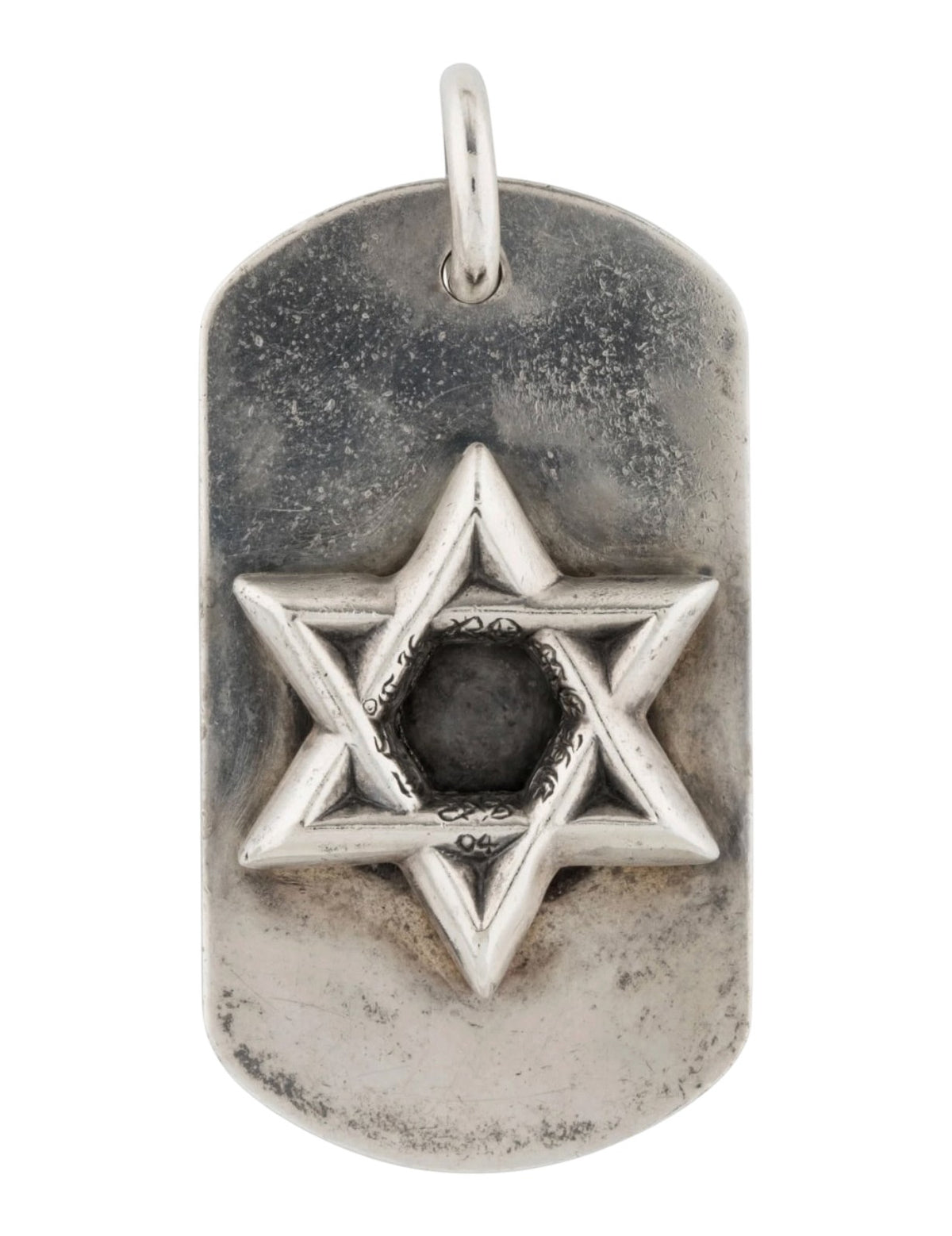 Chrome Hearts Star of David Dog Tag Necklace