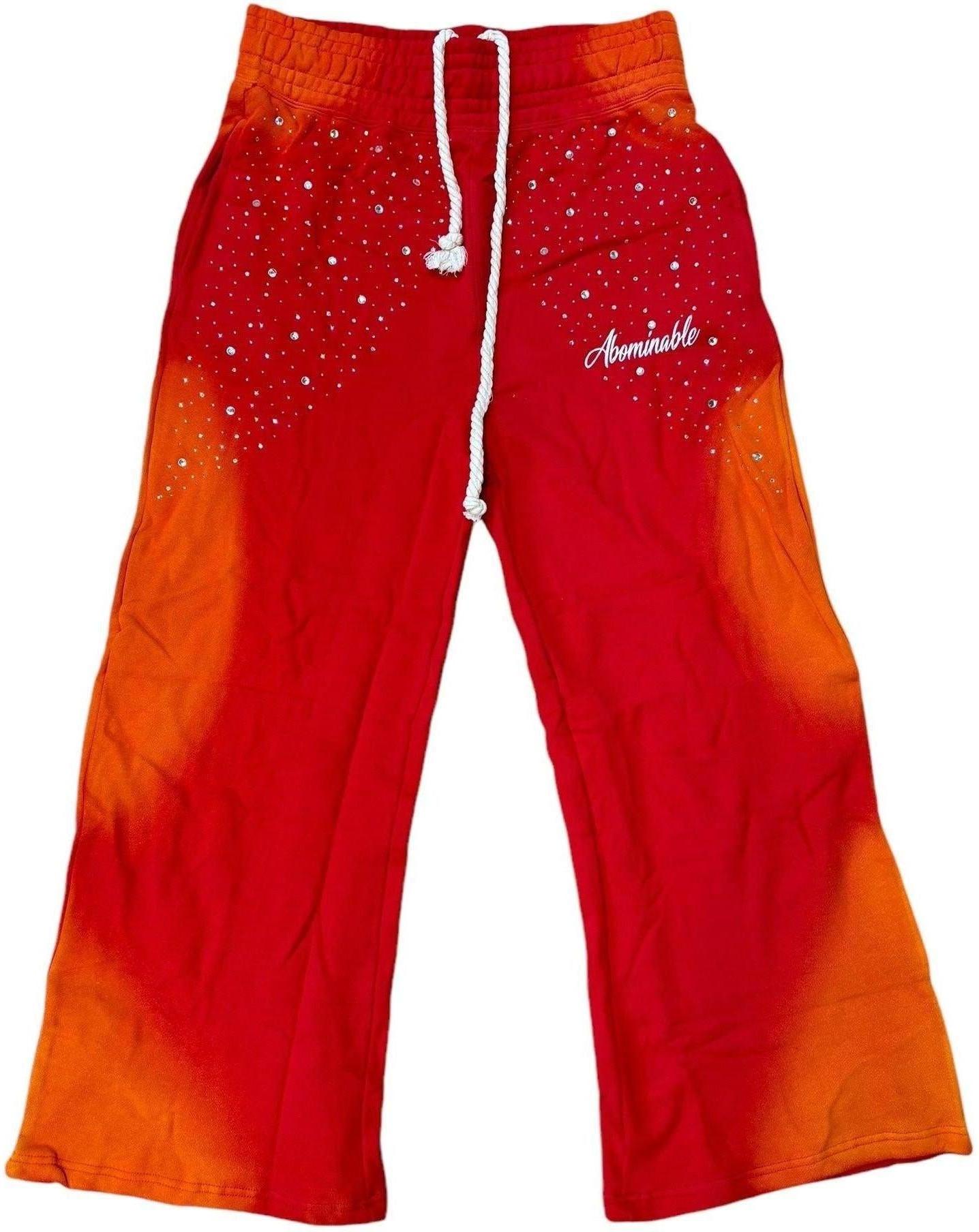 Abominable Crystal Sweatpants &quot;Red/Orange&quot;