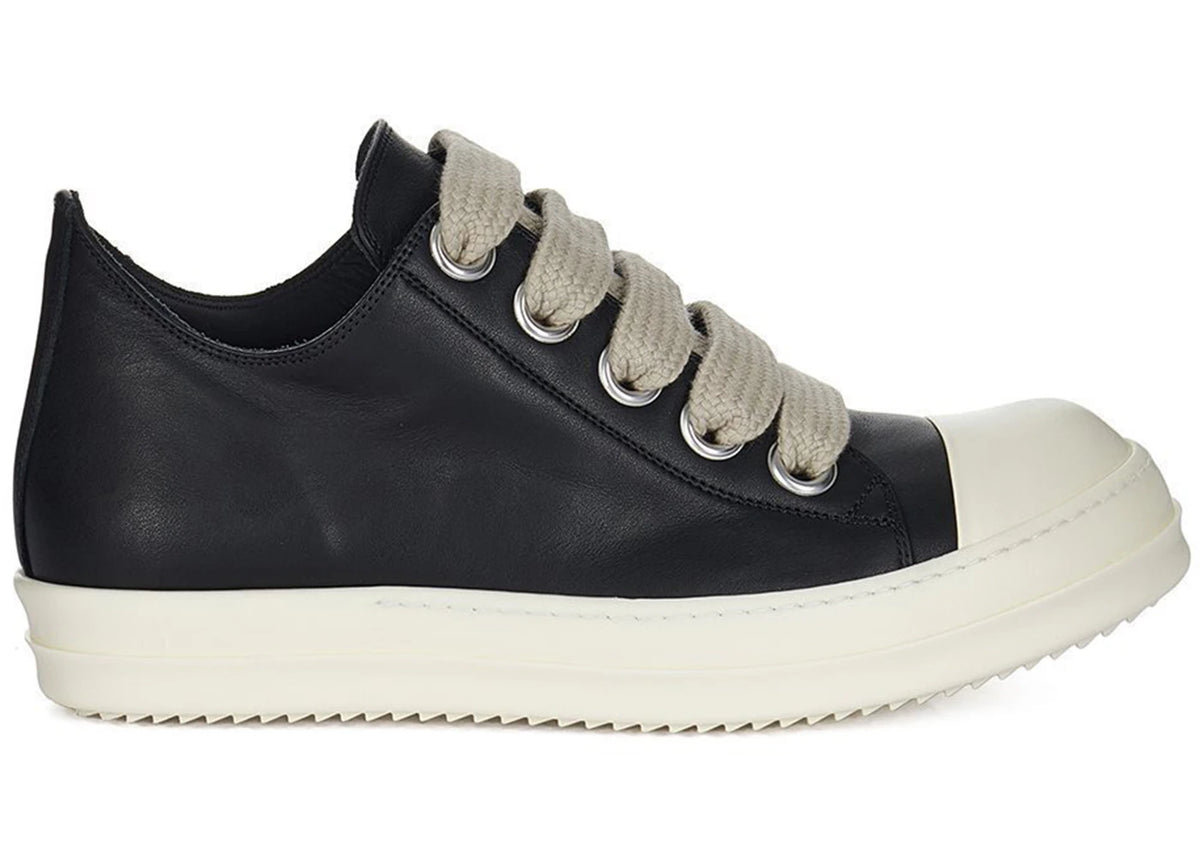 Rick Owens Concordians Jumbo Laced Low Black Milk