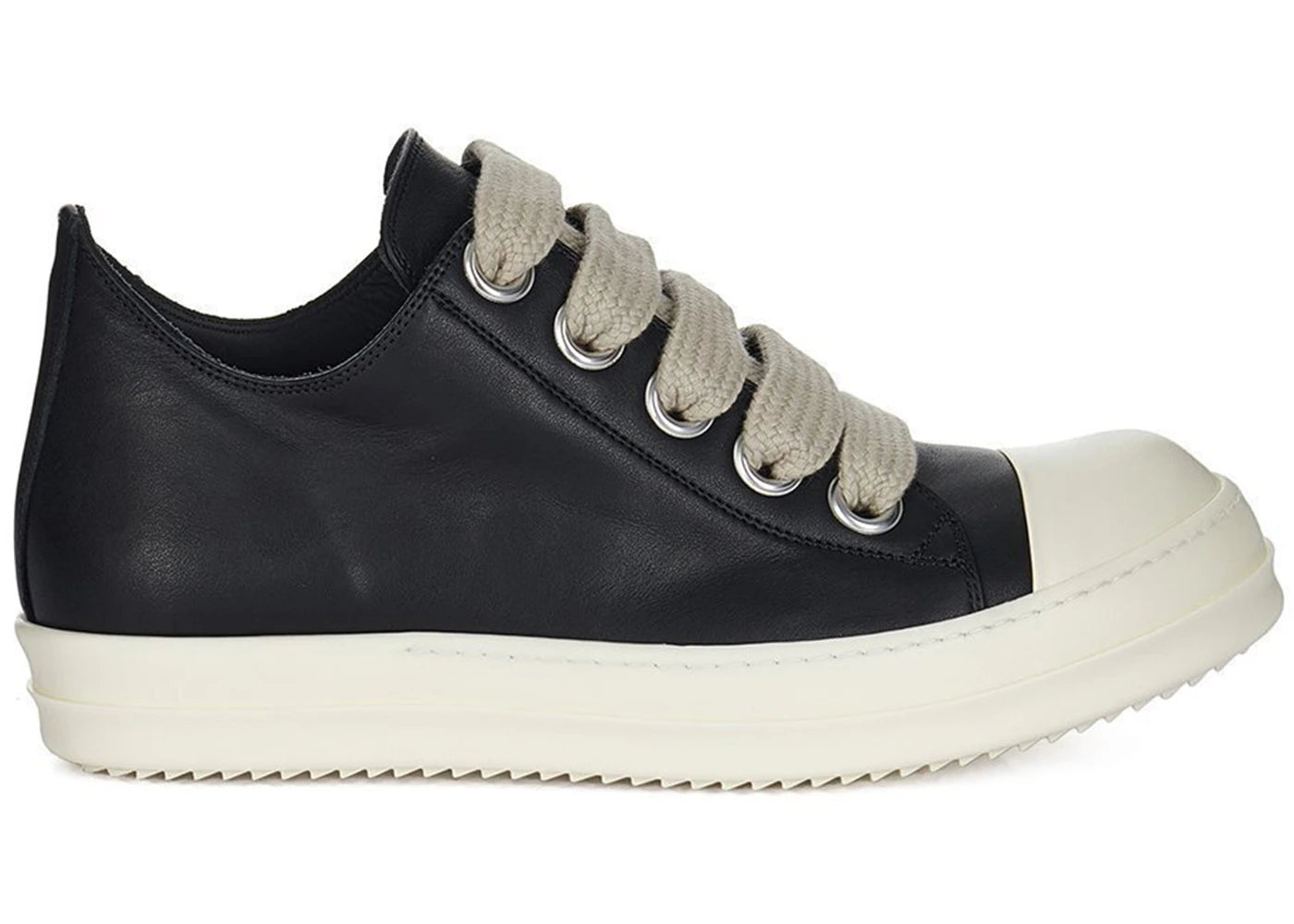 Rick Owens Concordians Jumbo Laced Low Black Milk