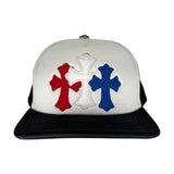 Chrome Hearts Trucker Hat Red White Blue