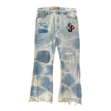 Gallery Dept Flared Patched Pants Lightwash