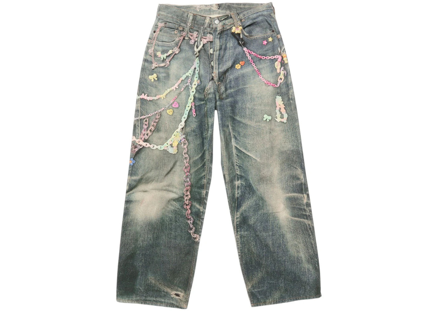 Acne Studios 1981F Baggy Fit Jeans Mid Blue - Like New