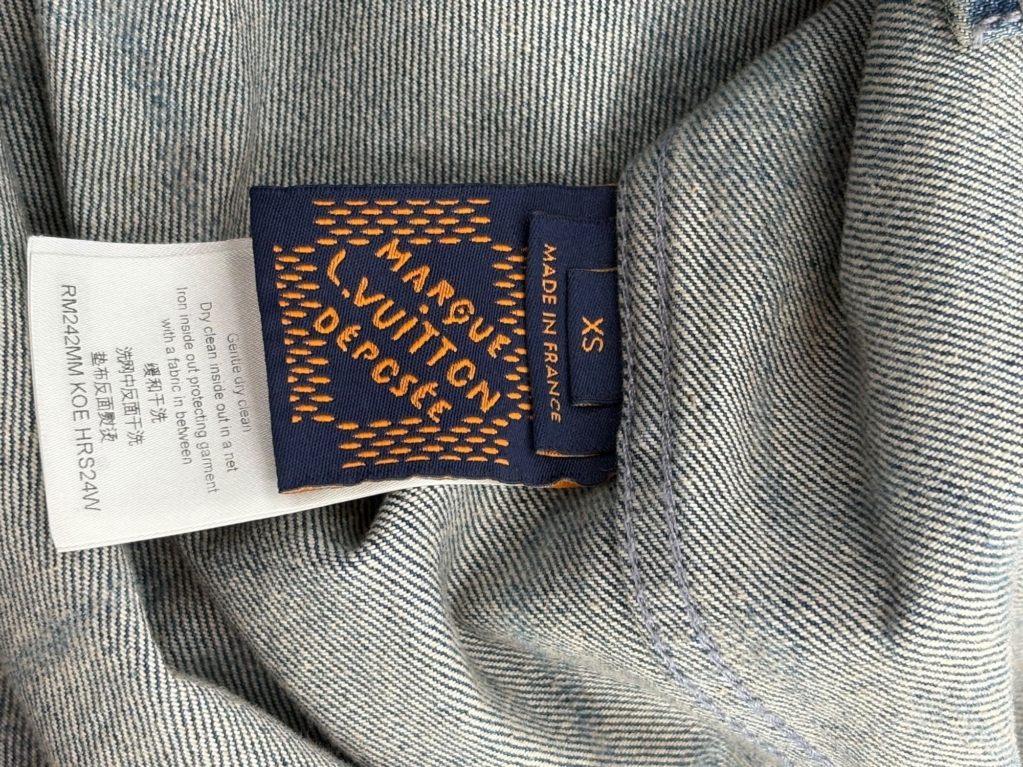 Louis Vuitton Barb Wire Monogram Denim Shirt