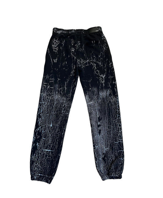 Amiri Sweatpants "Cracked Dye Logo Black"