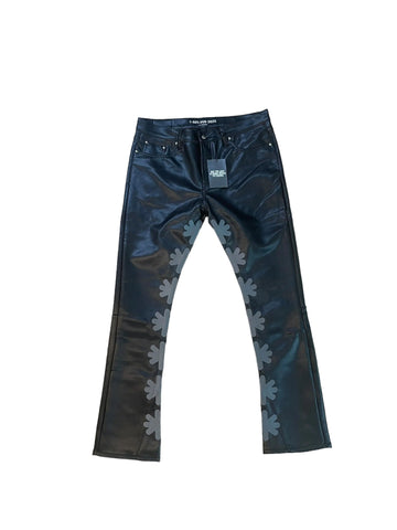 Lost Shdws Leather Pant "Black/Grey"