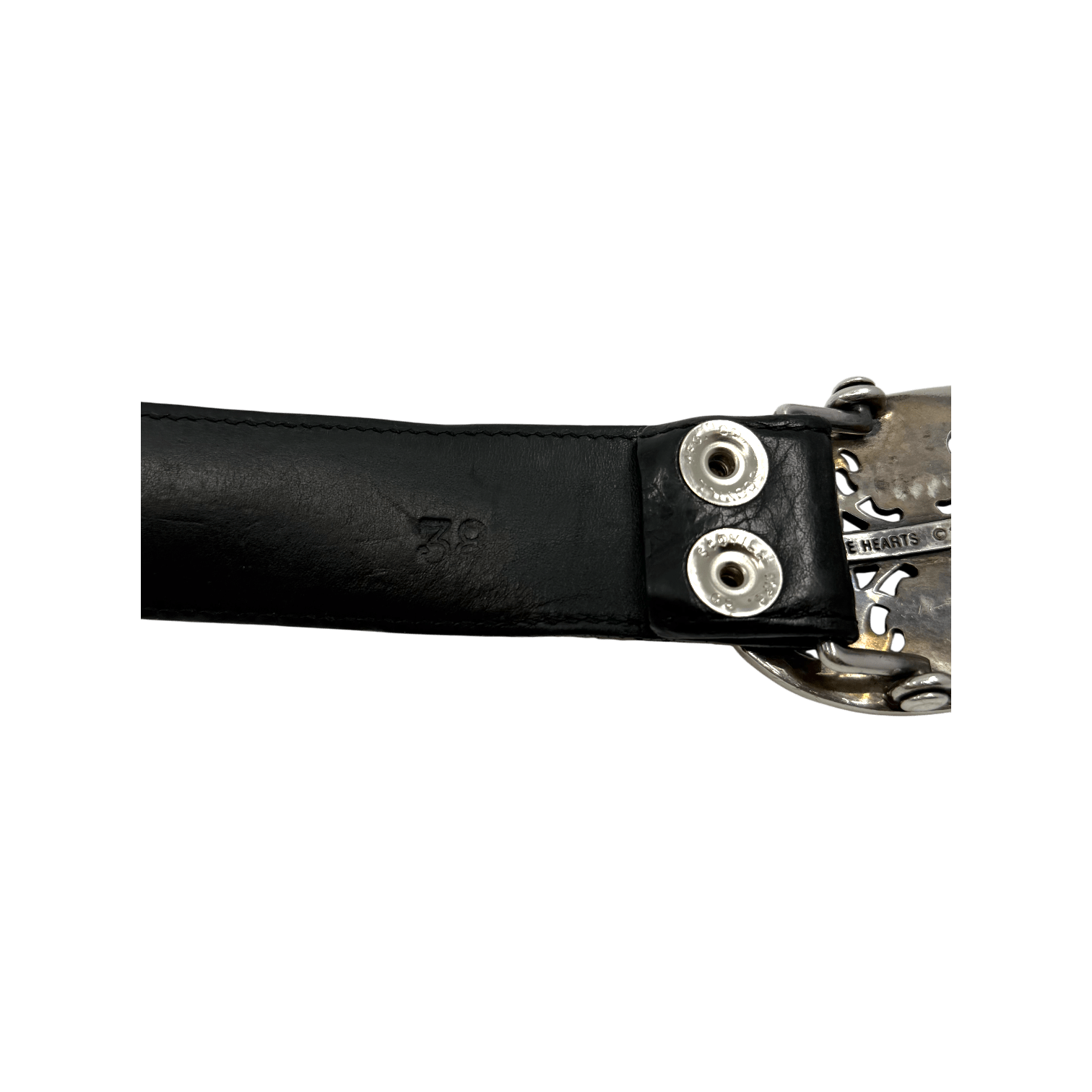 Chrome Hearts Oval Buckle Cross Patched Belt