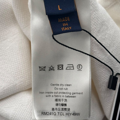 Louis Vuitton White Pocket Monogram Tee - Lightly Worn