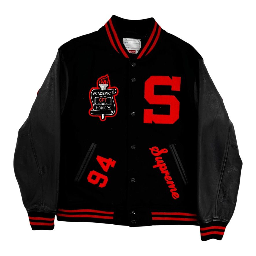 Supreme Team Varsity Jacket Black