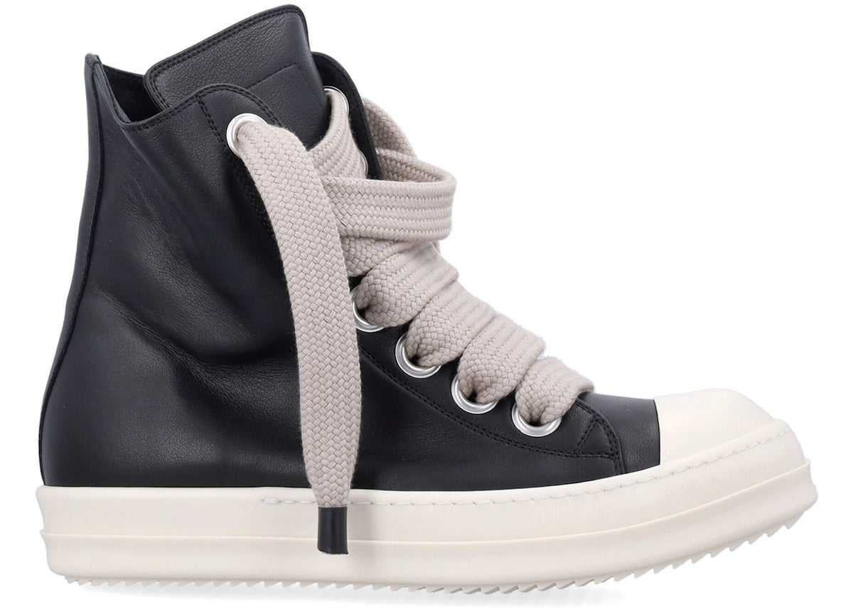 Rick Owens Jumbo Lace Sneakers Black Milk