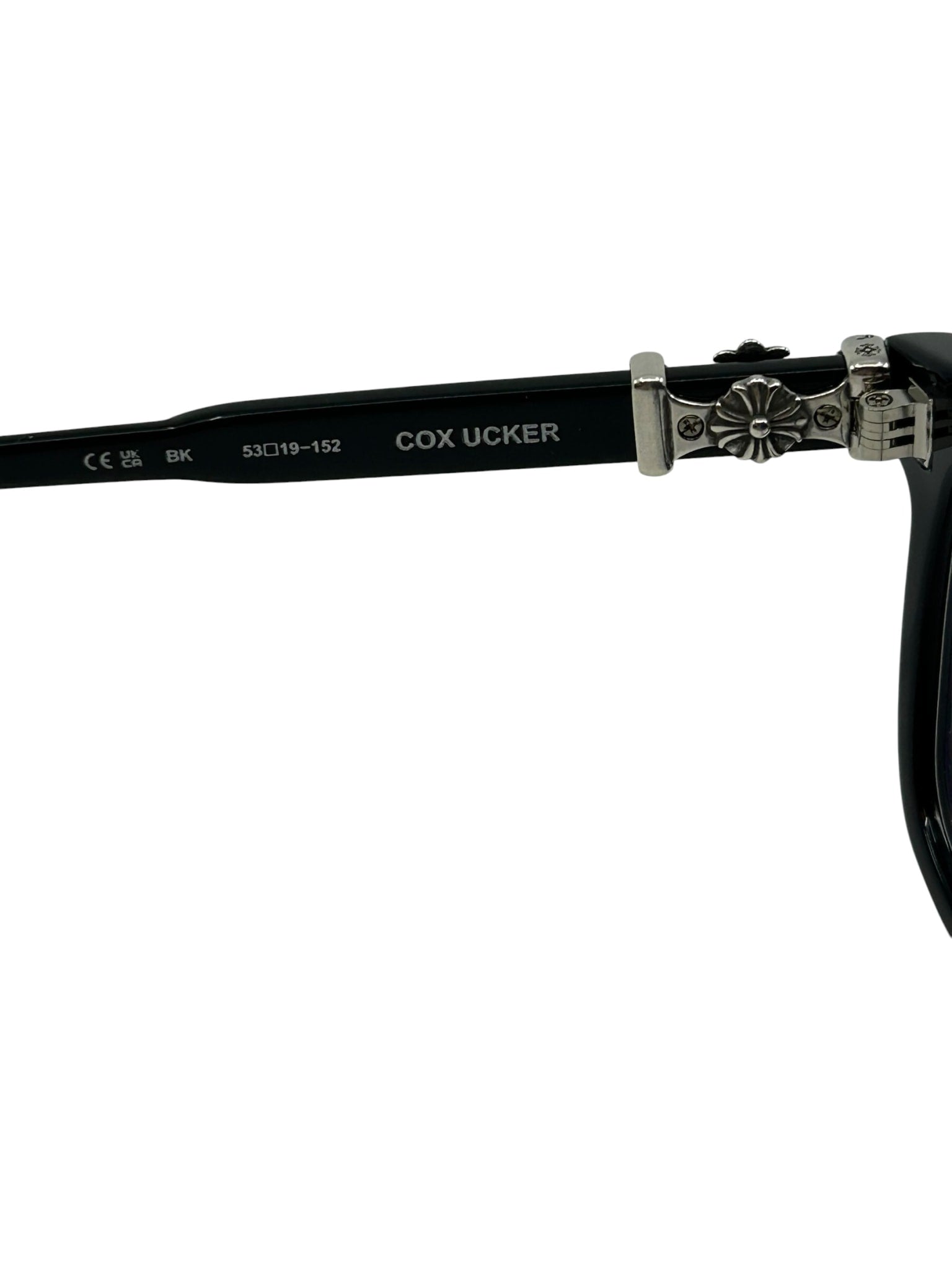 Chrome Hearts Cox Ucker Glasses Black Silver