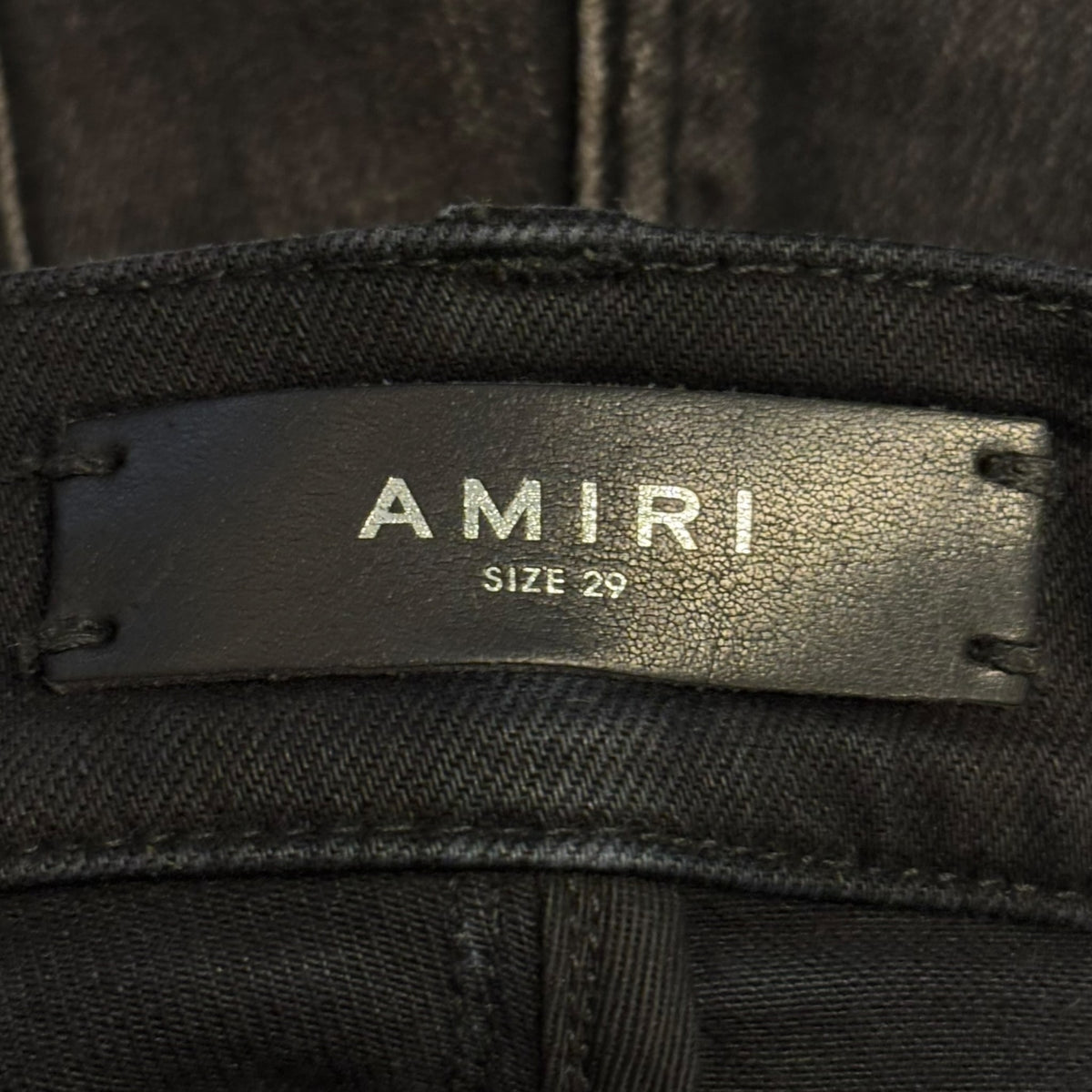 Amiri Camo Bones Jeans Black