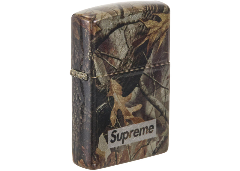 Supreme Camo Logo Zippo Realtree Hardwoods Camo