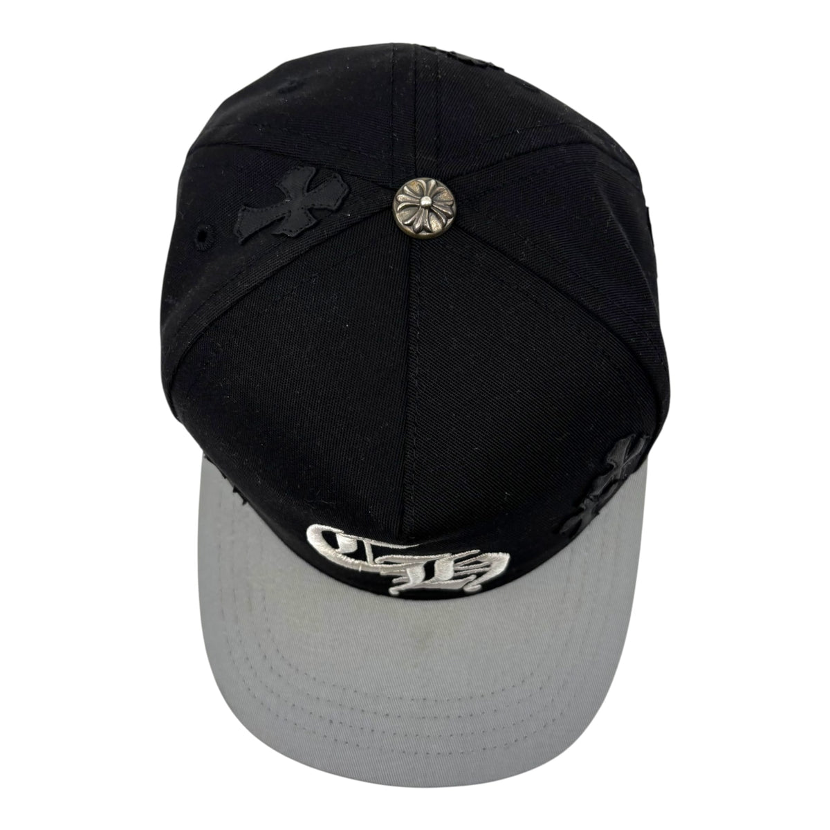 Chrome Hearts Cross Patch Hat Black Grey