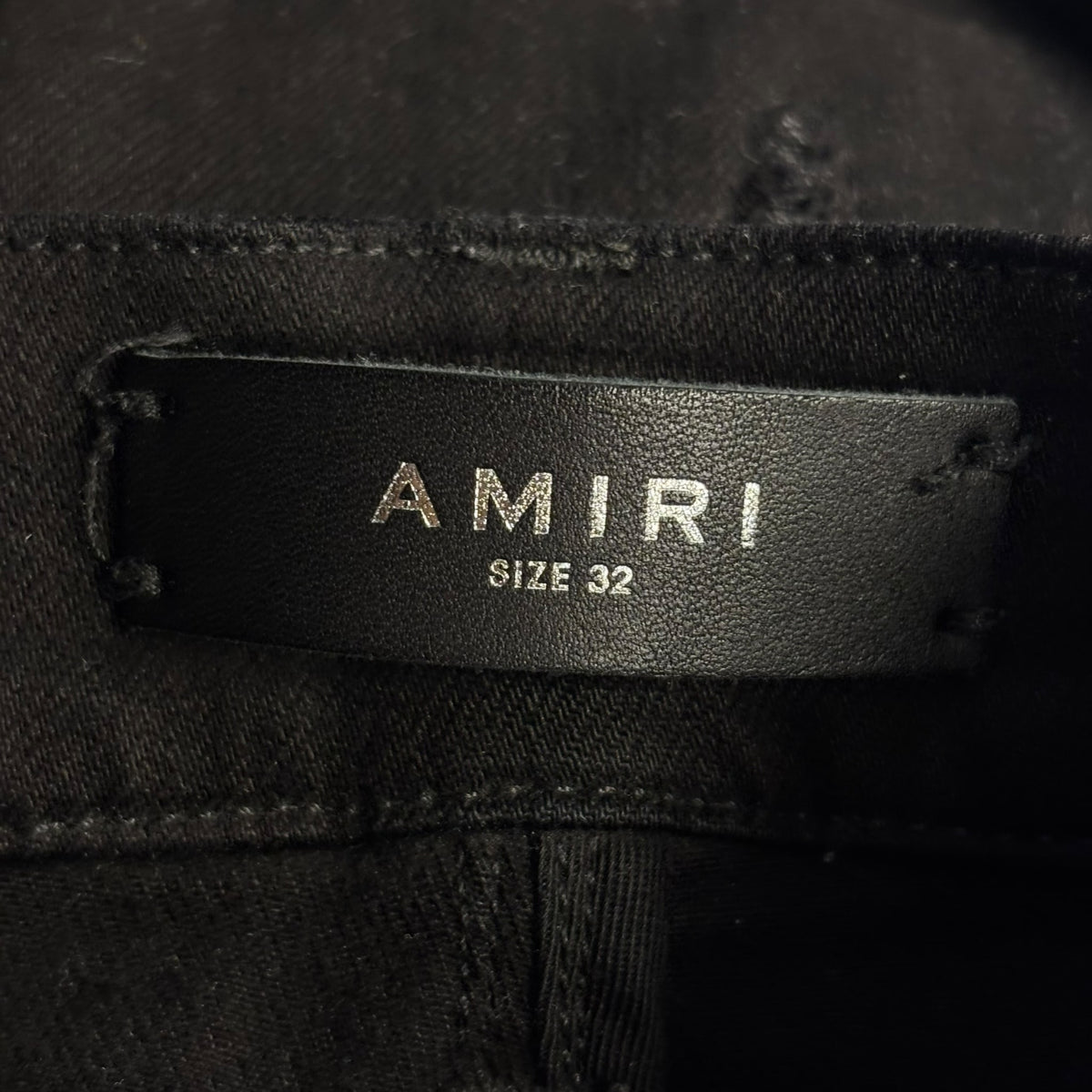 Amiri Mx1 Silver Patch Jeans