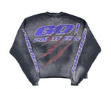 Hellstar Panther Crewneck Washed Grey