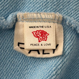 Paly Zanucks Zip Hooded Sweatshirt Baby Blue