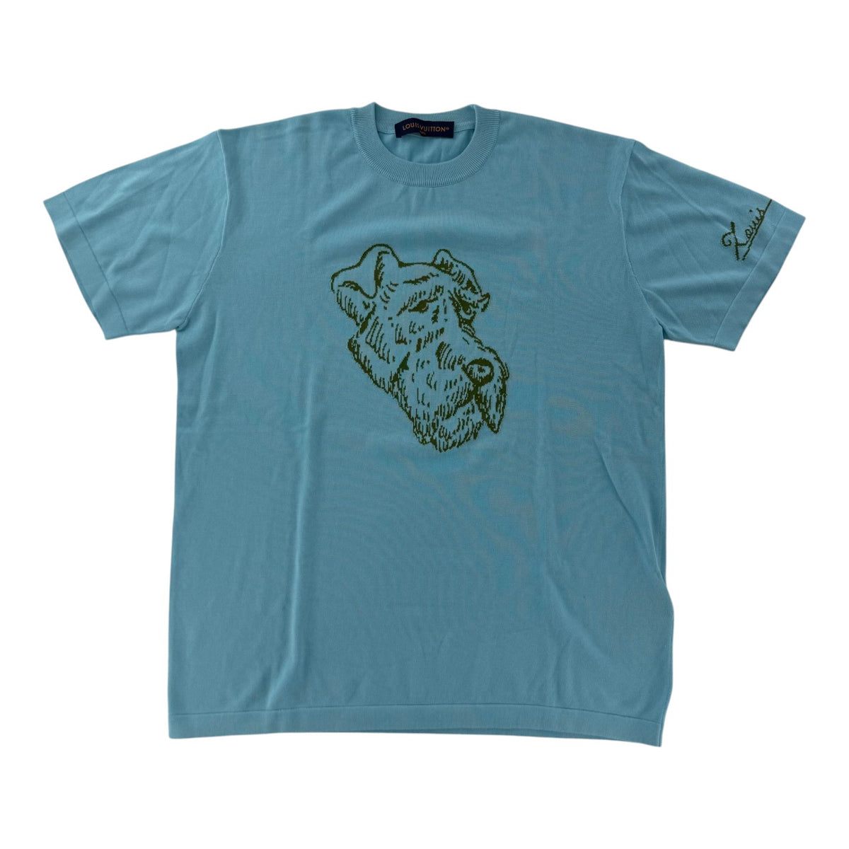 Louis Vuitton Dog Embroidery Knit Tee