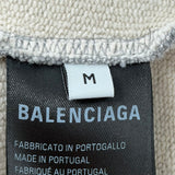 Balenciaga Tattoo Zip-Up Hoodie Grey
