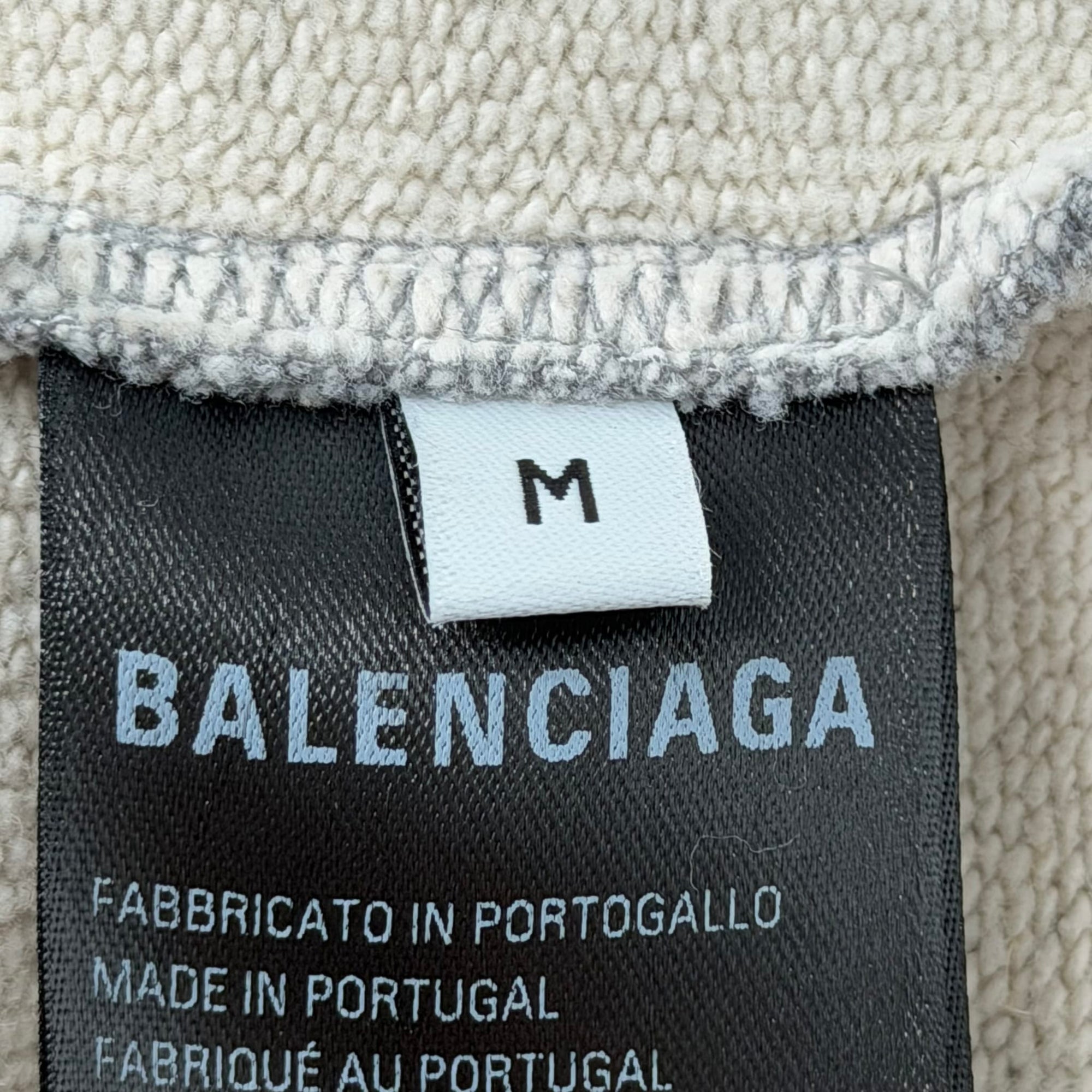 Balenciaga Tattoo Zip-Up Hoodie Grey