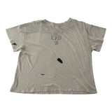 ERD Teenage Snuff Film Distressed Tee Cream