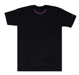 Chrome Hearts Neck Letters Tee Purple Black