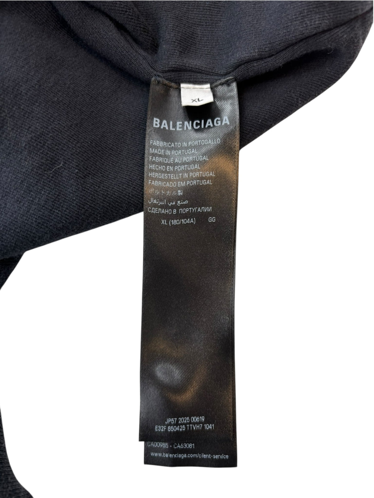 Balenciaga 3B Sports Icon Inside-Out Zip-Up Hoodie Black
