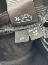Amiri Mx1 Waxed Ribbed Denim Black
