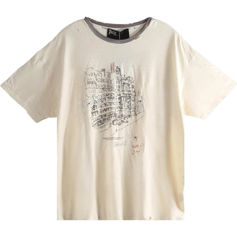 Paly Hollywood Chelseay Hotel Tee 'Vintage Cream'