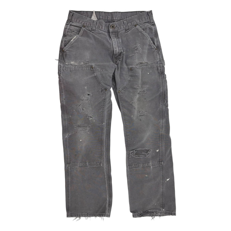 Carhartt Distressed Double Knee Carpenter Pants Grey